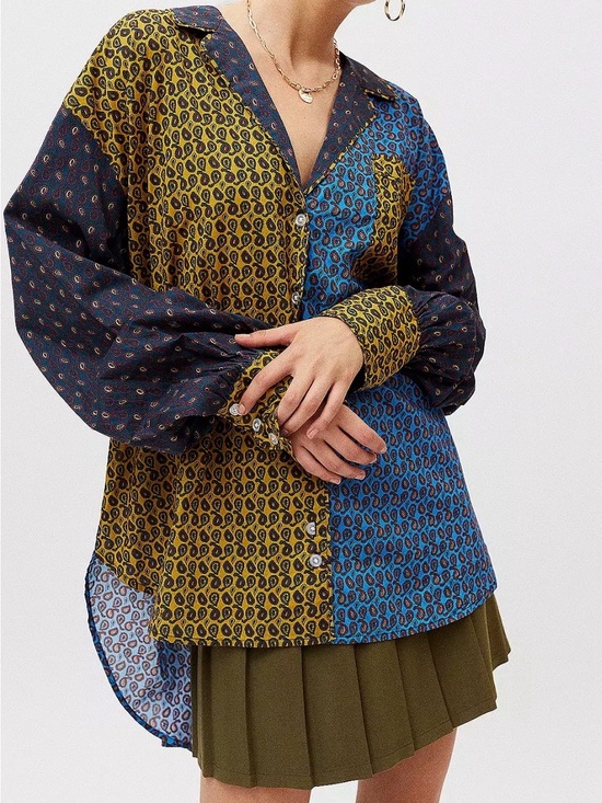 Urban Outfitters Tops - Urban Outfitters Penny PJ Mix Print Shirt